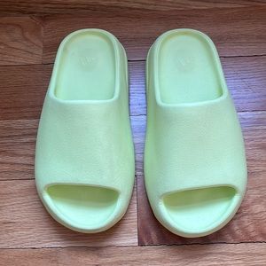 Womens Adidas Yeezy Slides Glow Green